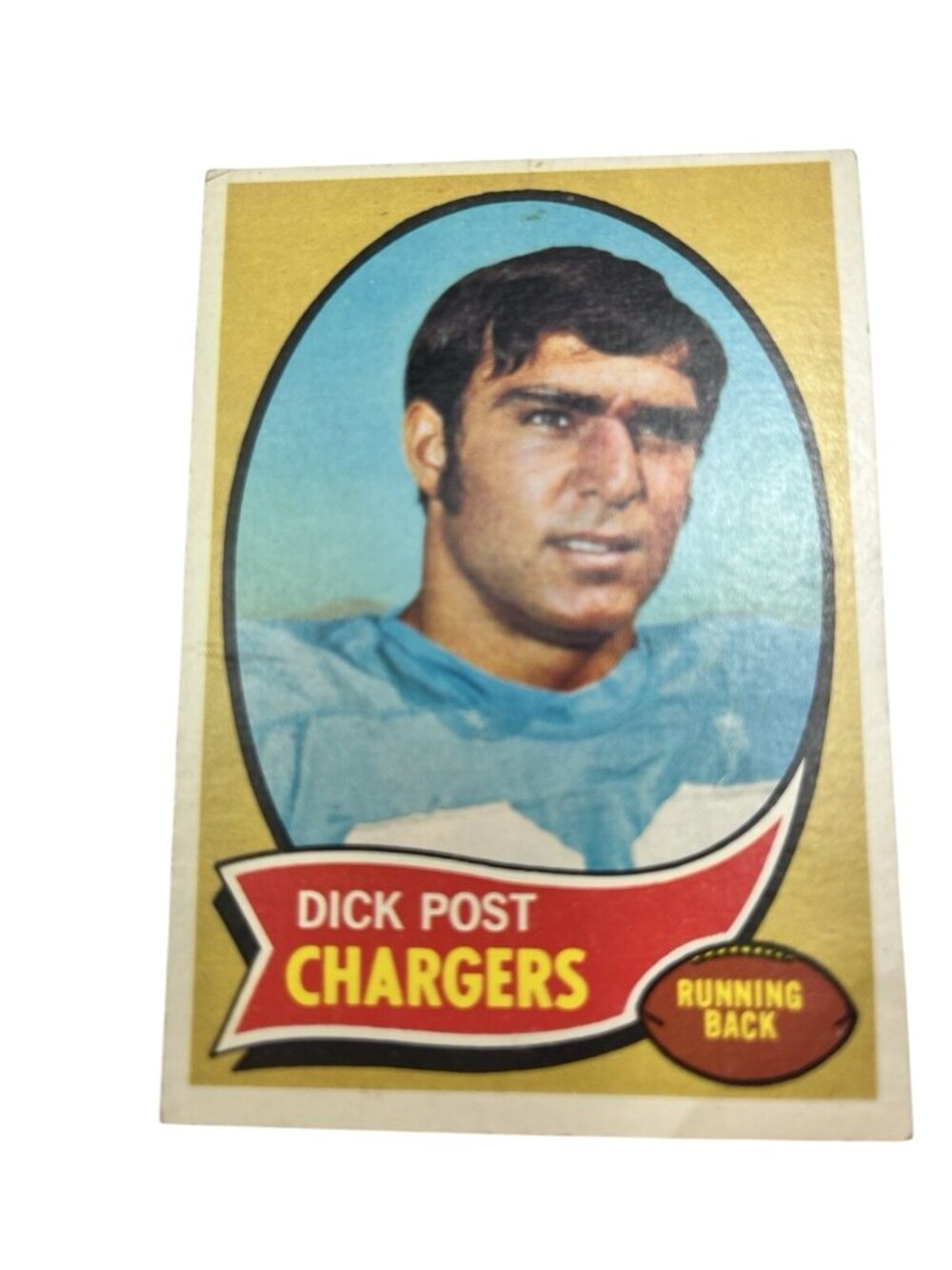 Dick Post Chargers 1969 Topps Football Card #97 Running Back Vintage AFL S90